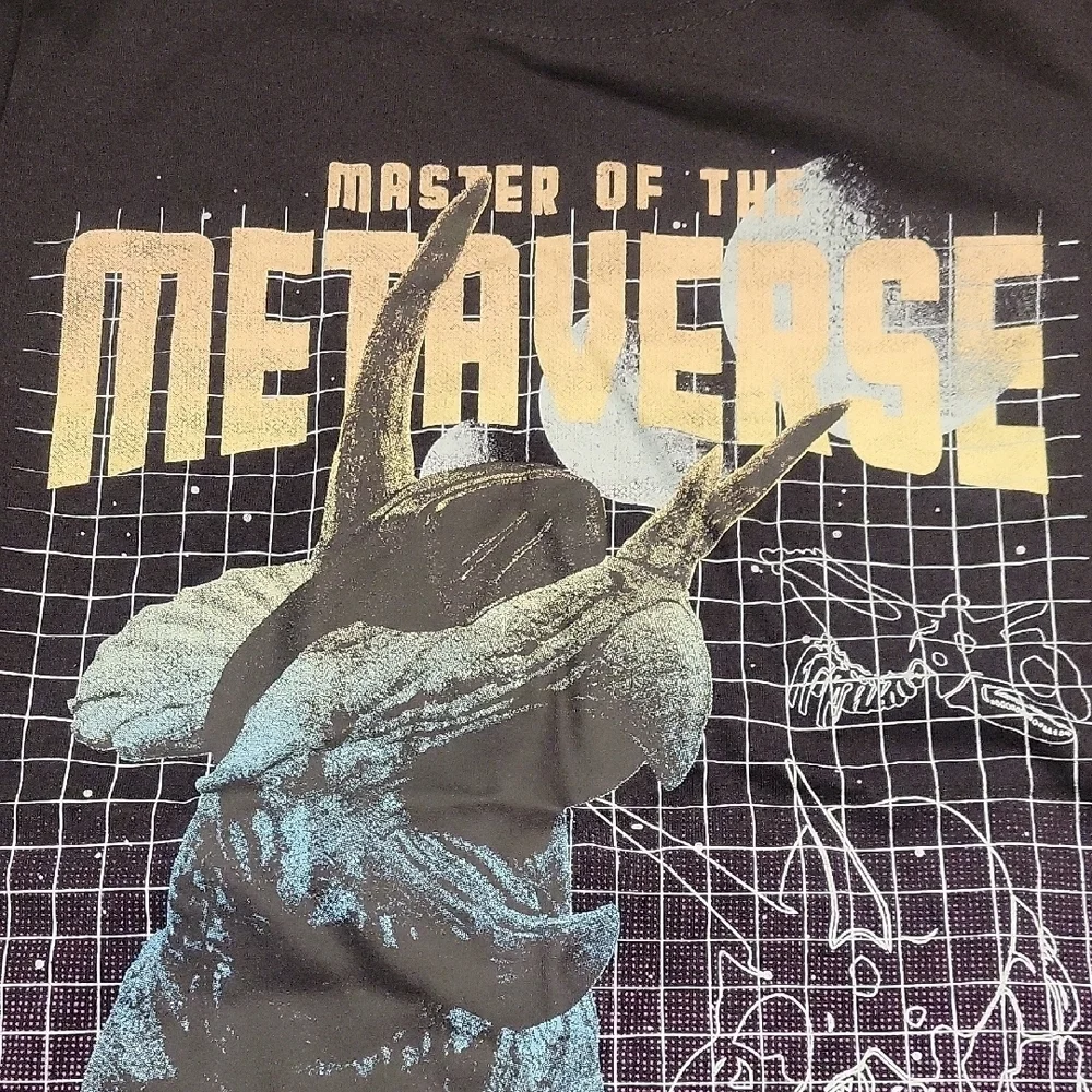 Carter's Metaverse Triceratops Black Kids T-Shirt Size 8